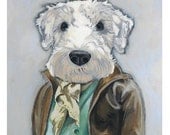 THEO -8.5 x 11 -Matte Print - From Painting by Heather Mattoon