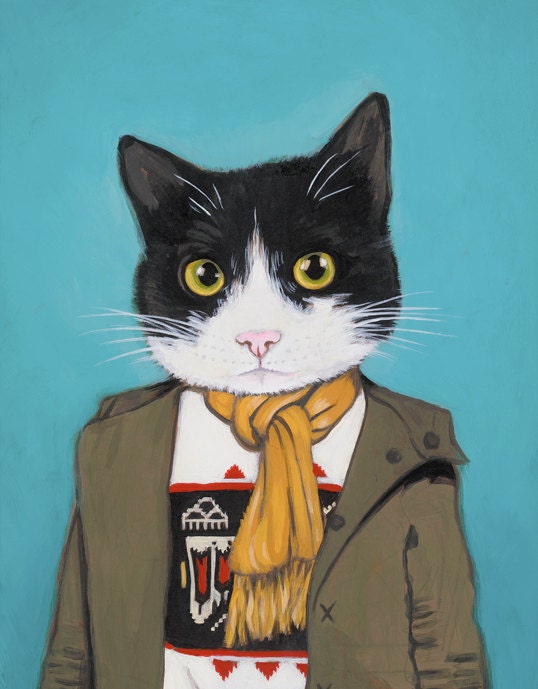 Lupe -8.5 x 11 -Matte Print - From Painting by Heather Mattoon