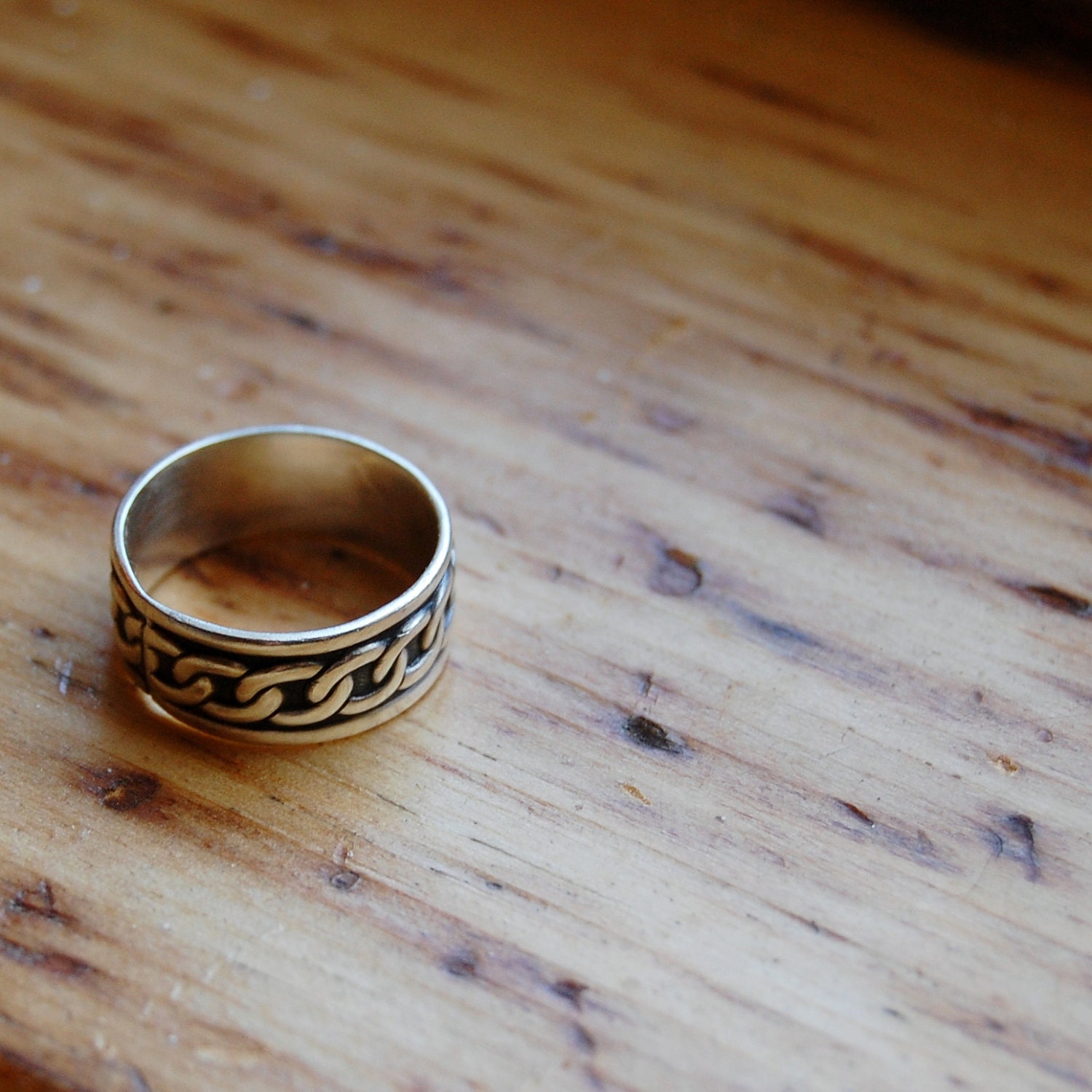 Sterling Silver Wide Ring Band - Your Size
