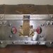 Vintage Jewelry Box Treasure Chest / Gothic Medieval / Renaissance / Metal Box
