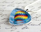 Hot Air Balloon Photo Pendant Triangle Featuring My  Fine Art Photograph MTO