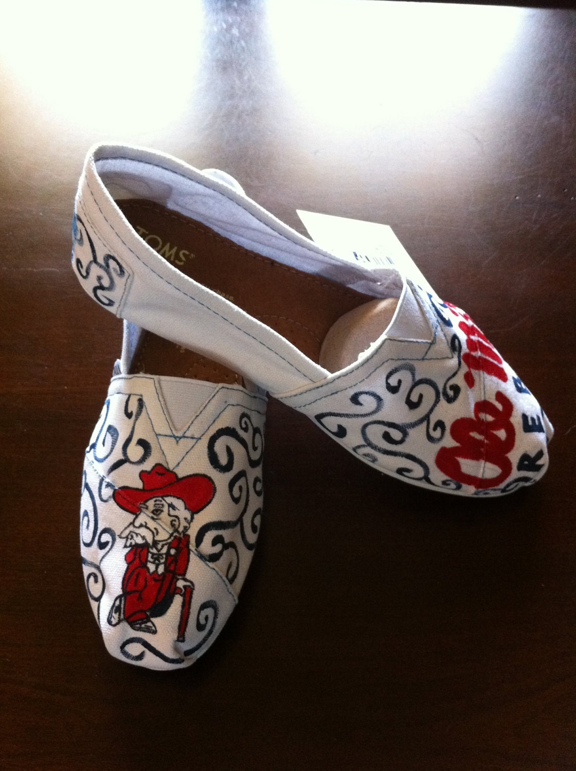 Personalized College TOMS reserved for antiquesgalore