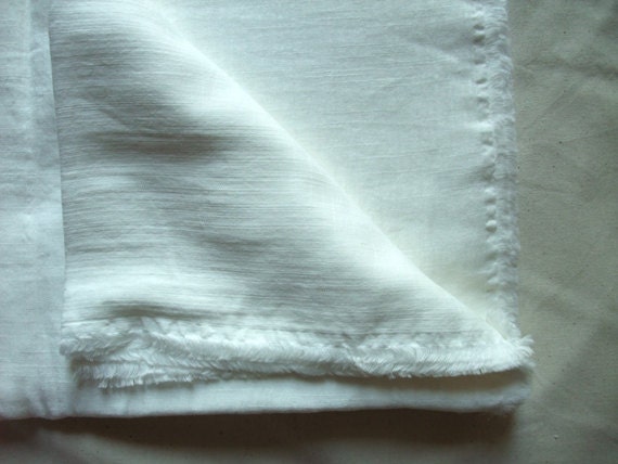double gauze  - japanese cotton fabric - soft like a cloud - white- sold by yard