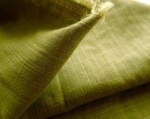 japanese cotton fabric -  double gauze  - soft like a cloud - olive - sold by half yard