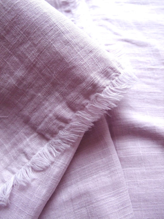 double gauze  - japanese cotton fabric - soft like a cloud - pale lavender - sold by yard