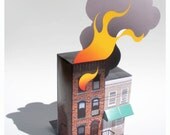 House Fire- paper model