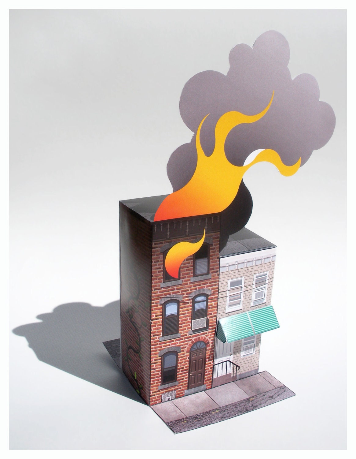 House Fire- paper model