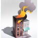 House Fire- paper model