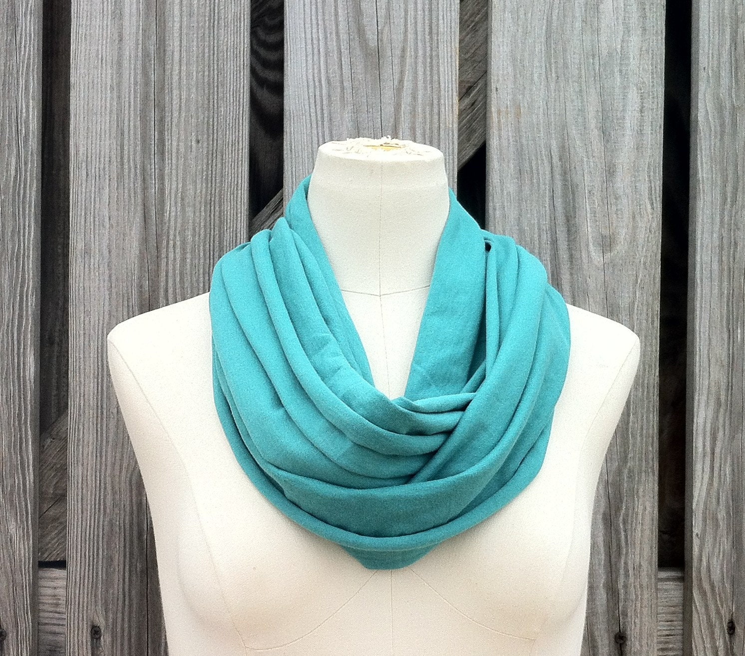 Infinity Scarf The GRANDE Versatile All Season Loop Scarf in SEA GREEN