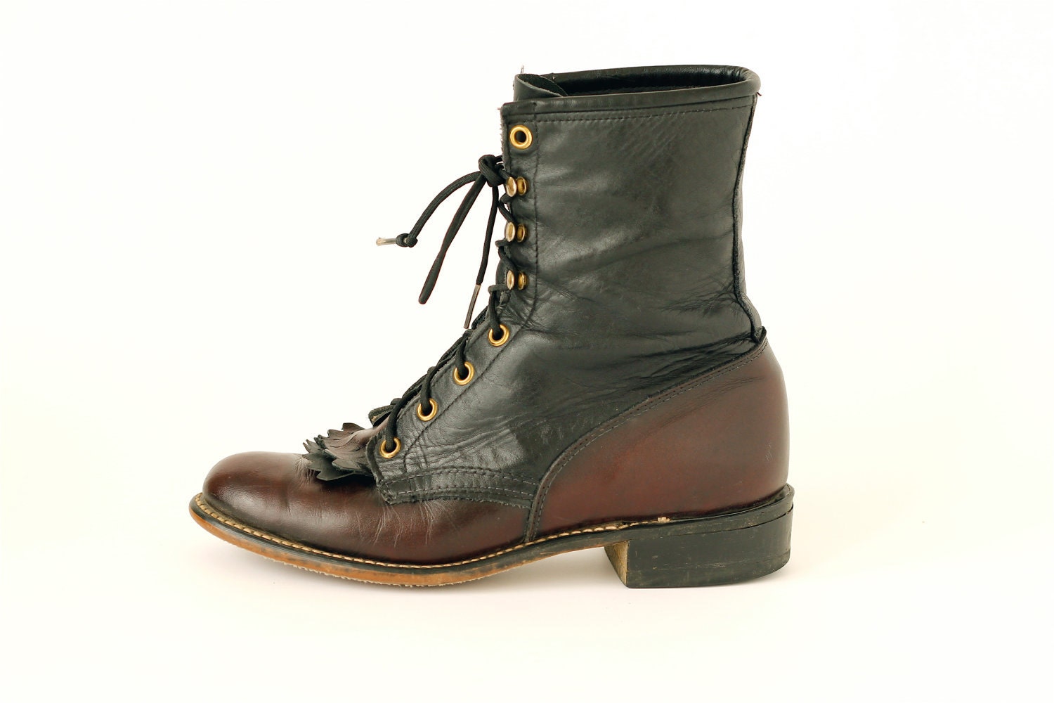 vintage Laredo keltie lace-up boots 7