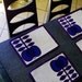 MOD Place mats Marimekko Flower Style Print Vintage 60s Purple Blue MINT Condition Sweden Finland Apple Fruit Kitchen Dining Room Design