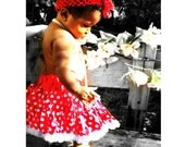 Custom Traditional Minnie Mouse Inspired Red and White Polka Dots Ultra Fluffy Pettiskirt READY TO SHIP 0-5 Years Old