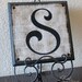Personalized Monogram Family Name Sign, Initial Sign, Wall Art, 11" x 11"