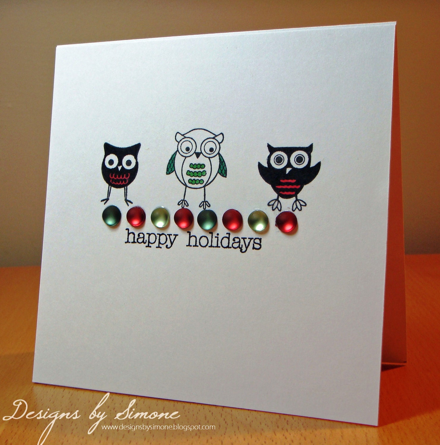 Happy Owls Holiday Card