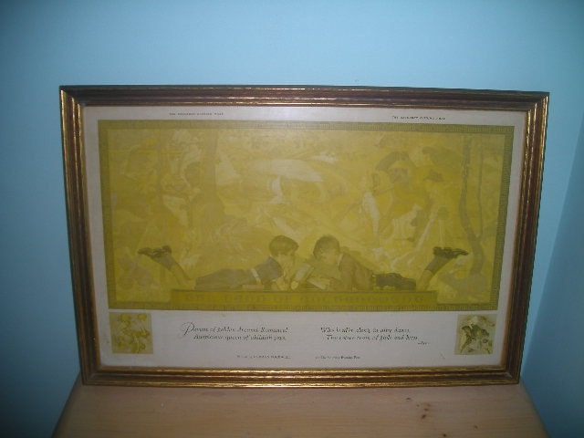 Vintage Norman Rockwell Print "Land of Enchantment"
