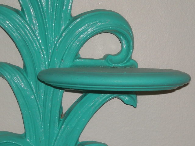 Vintage Syroco Shelf in Turquoise