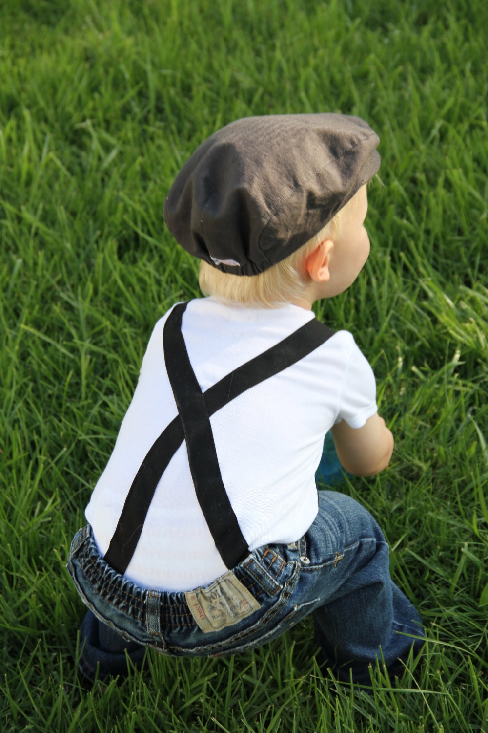 Boy's Suspender Onesie