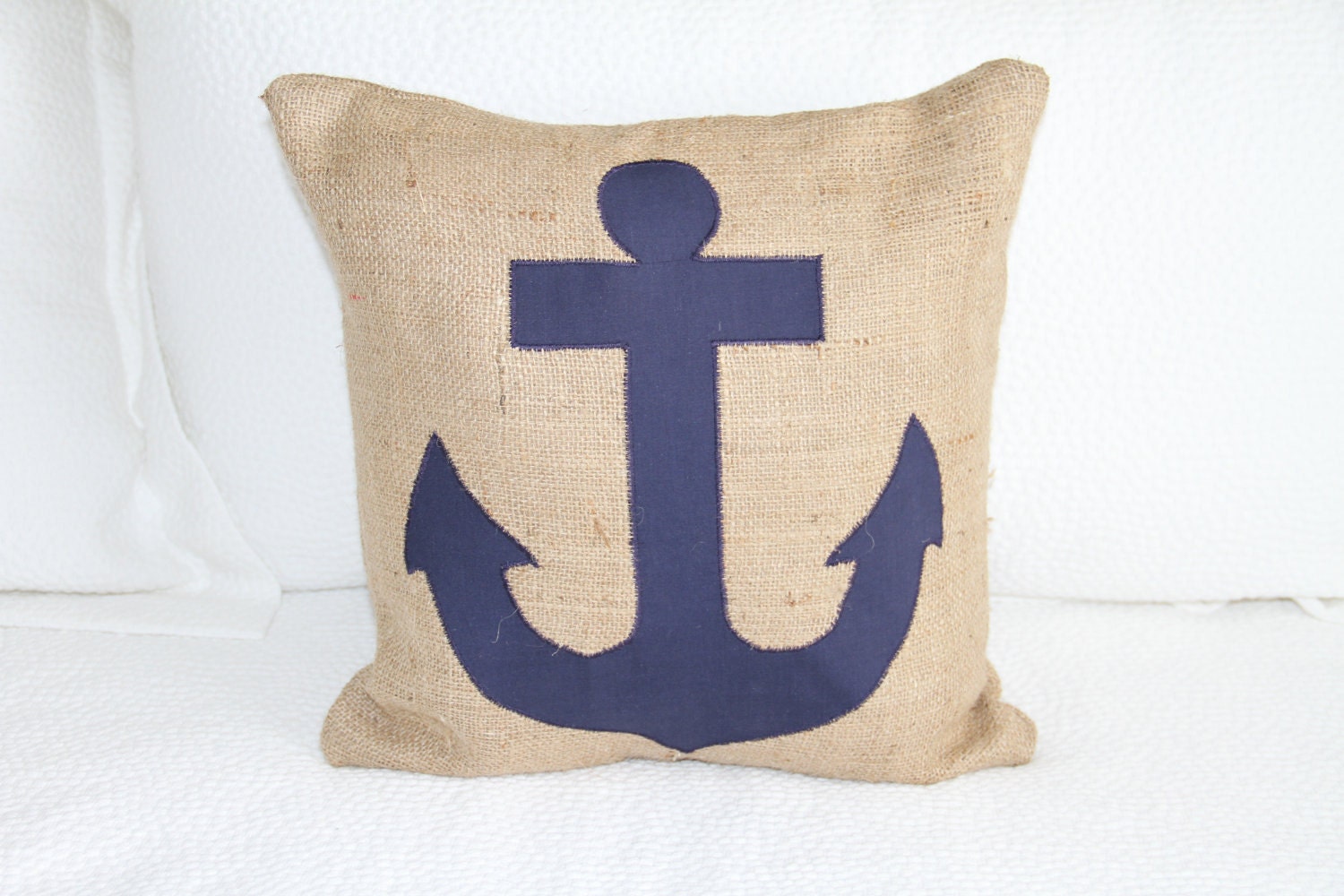 vintage-style burlap pillow vintage-style burlap pillow