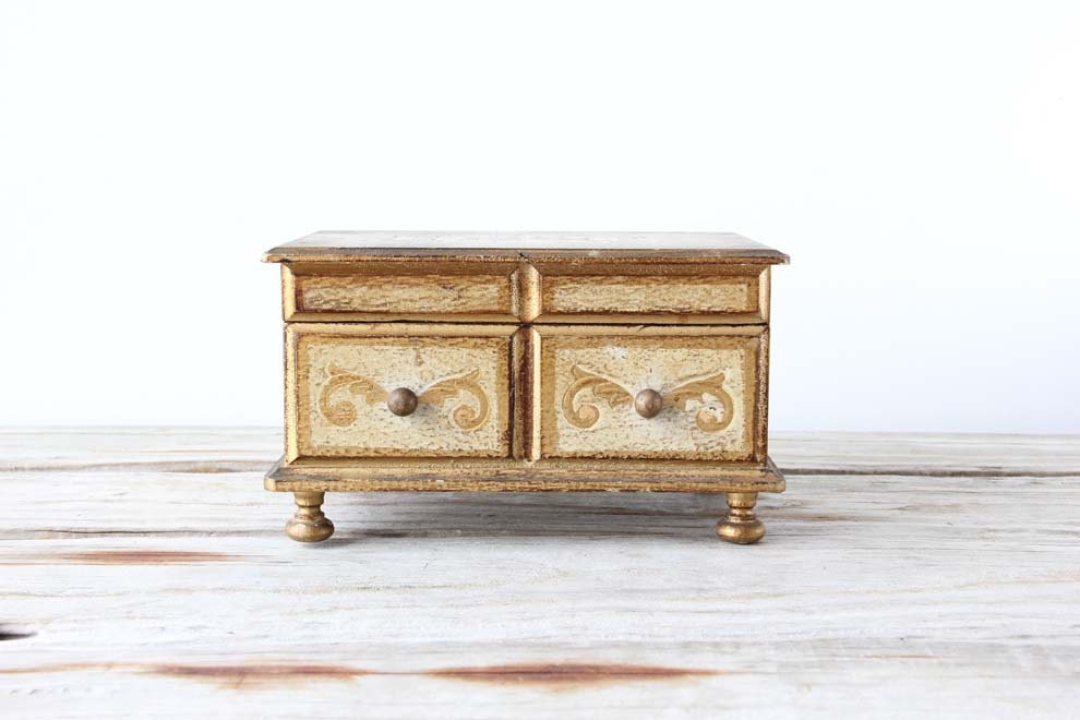 Italian Musical Jewelry Box Chest