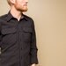 Black Vintage Military Shirt