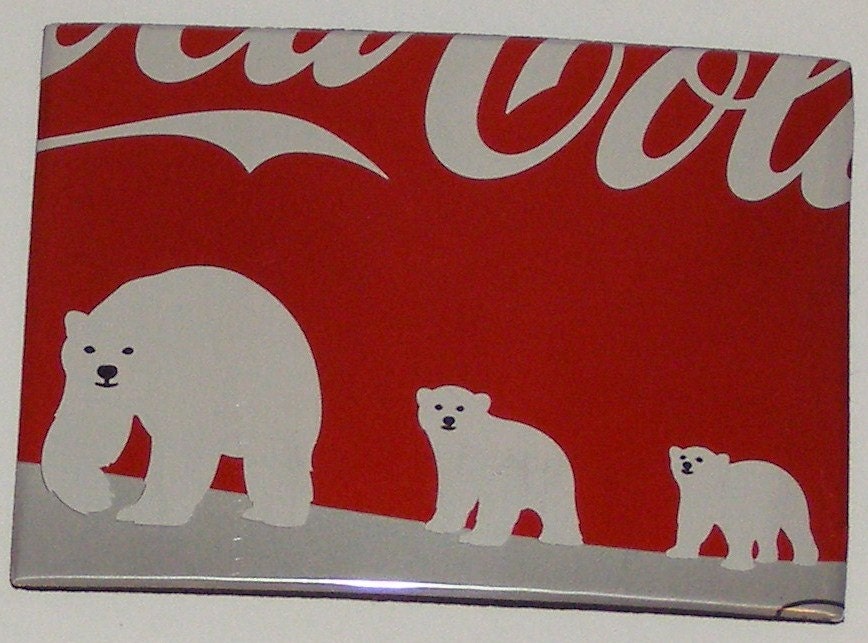 Polar Bears - Red White Cola Soda Can Magnet