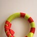 Made to Order - Candy Cane Twist Handmade Wreath - 12 or 14 inch by HotGlueHangover