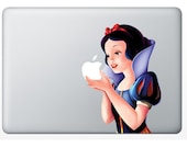 Snow white Apple macbook pro decals skins macbook air macbook pro decal vinyls macbook decals sticker Vinyl mac decals Apple Mac Decal