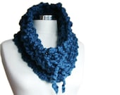 Neck Warmer Scarf in Teal Blue - Wool Cowl - Women and Teens Accessories - Winter Accessories