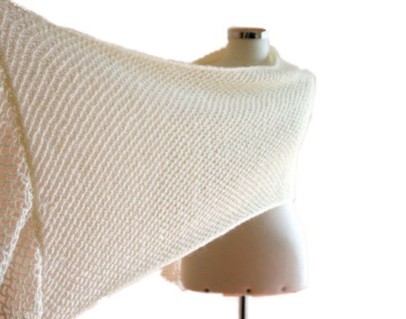 Sparkled Scarf in Creme - Off white Shawl - Chic Elegant Bridal Wrap - Women Accessories - Knit Fashion