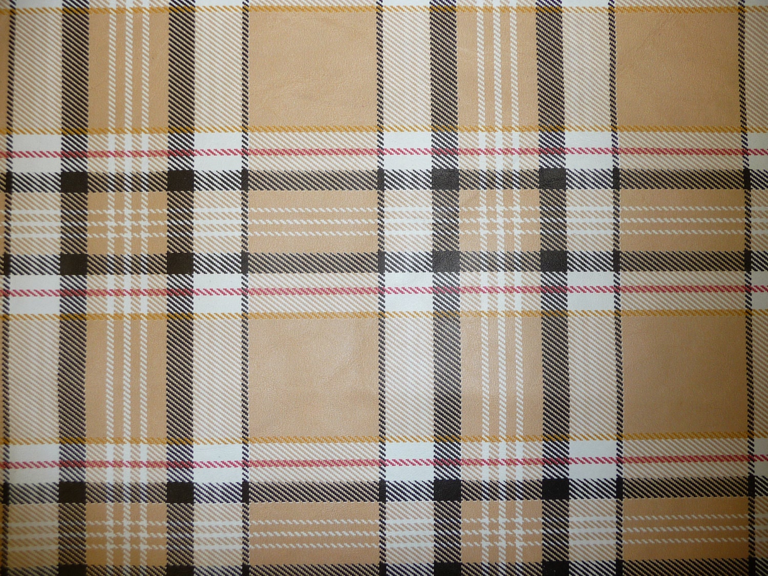 2 hides FOR ROSE - 34"x25" Golden Brown Goatskin & 37"x25" Plaid Gold Lambskin with black backside