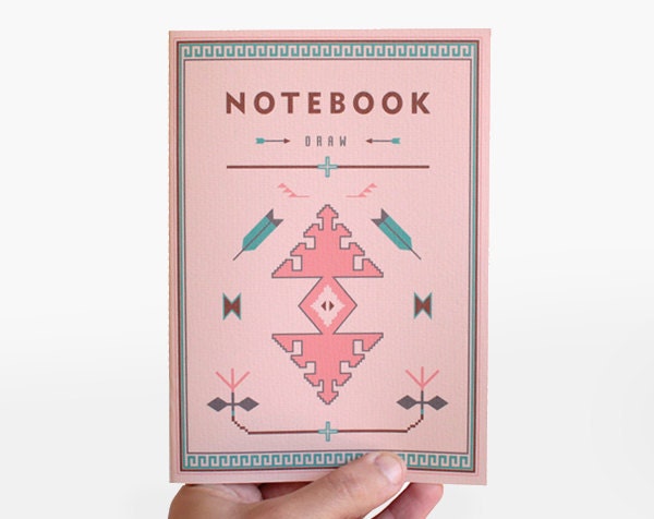 Notebook DRAW - pink - tribal edition - NAV5005