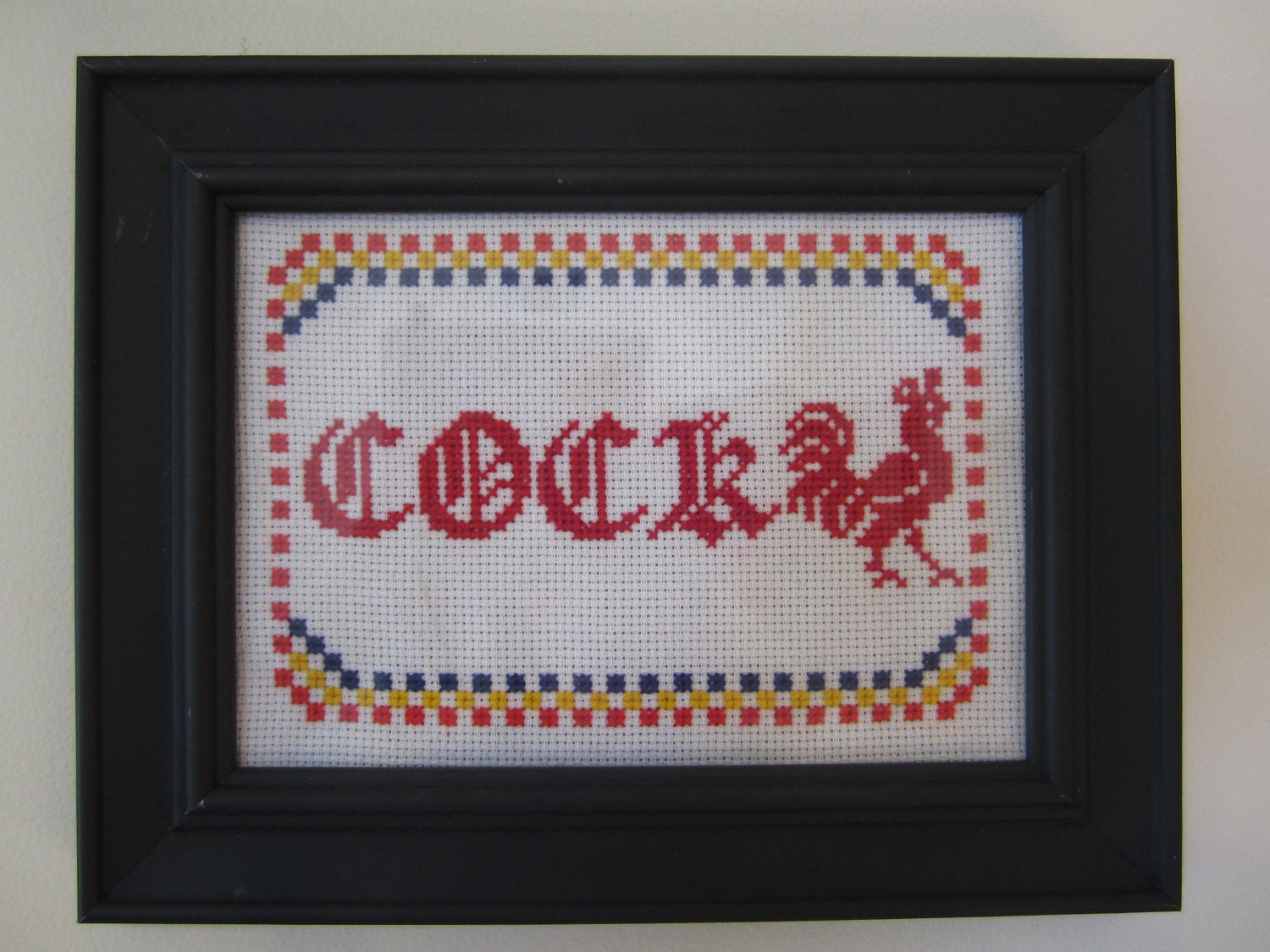 PATTERN Cock Cross Stitch