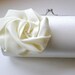 Ivory Gardenia Bridal Clutch... Couture Handmade Flower Cocktail Purse
