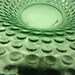 Depression Glass Vintage Green Hobnail Bubble Berry Bowl