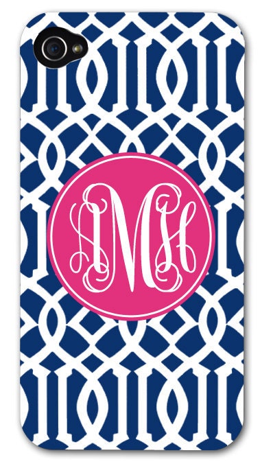 iPhone 5 and 4/4s Case - Monogram iPhone Case - Personalized iPhone Case