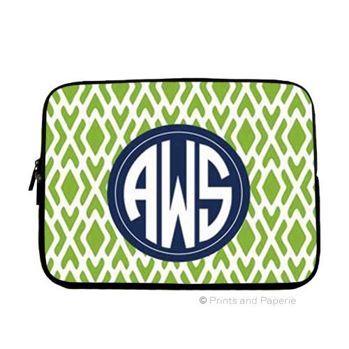 Personalized, Monogrammed Laptop Sleeve