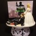 Video Game Call of Duty Modern War 3 MW3 Bride and Groom Funny Wedding Cake Topper