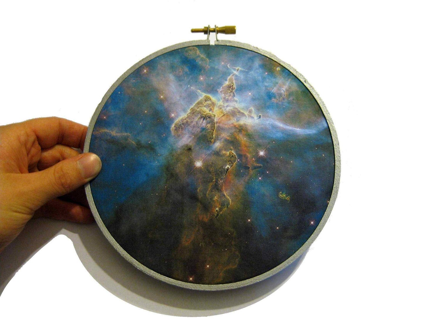 Nebula in embroidery hoop
