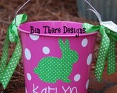 5 Quart Personalized Easter Pail Basket