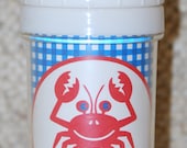 Personalized Summer Spill Proof Sippy Cup - Crab Design