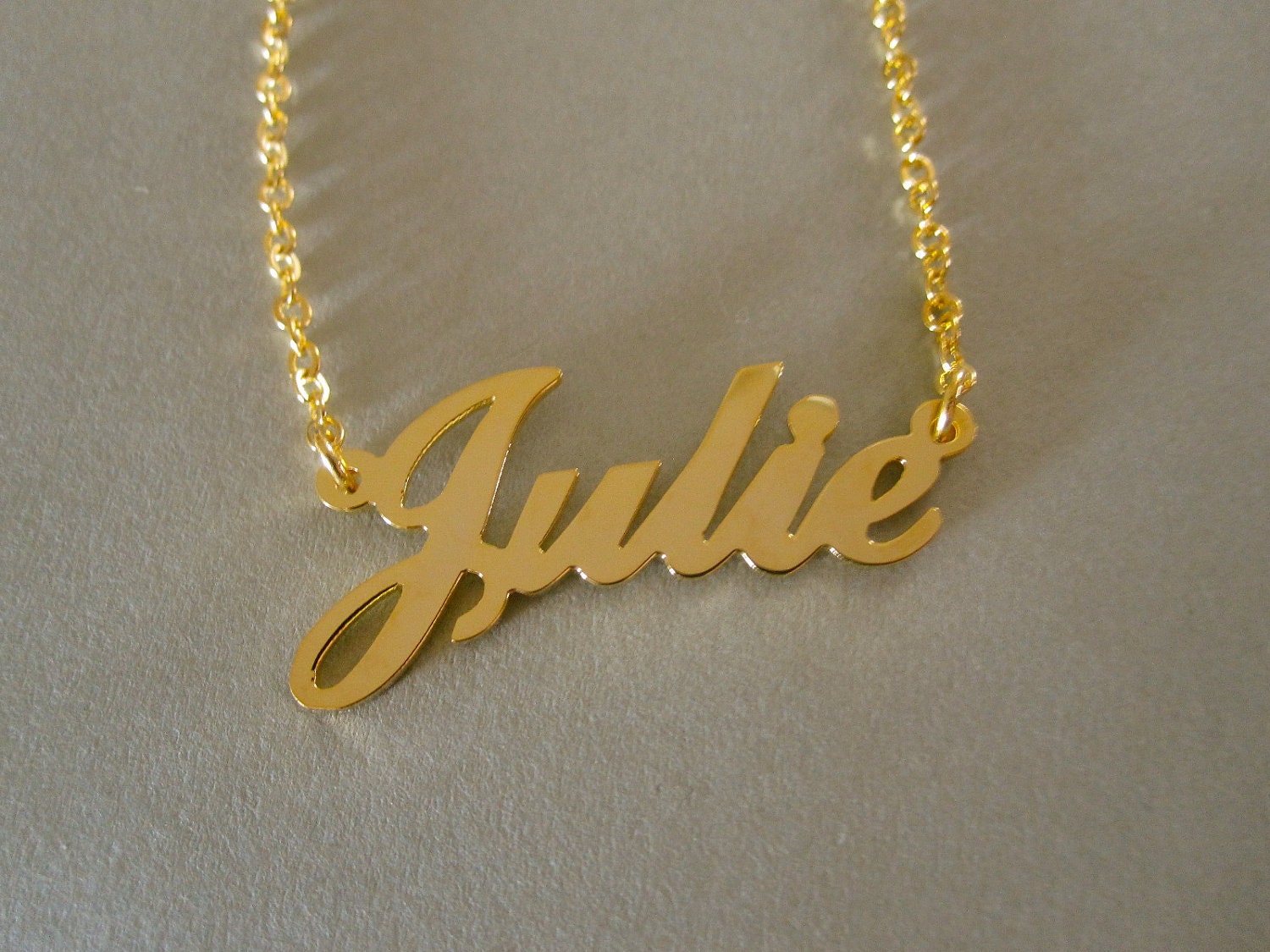 Personalized Gold Name Necklace