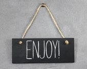 Hanging Chalk Board Sign for Wedding Decorations