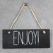 Hanging Chalk Board Sign for Wedding Decorations