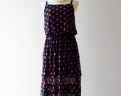 SALE - Retro Love Halter Maxi Dress Polka Dot Lover Fit XS/S/M