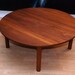 Danish Modern Teak Round Coffee Table Wegner Eames Era
