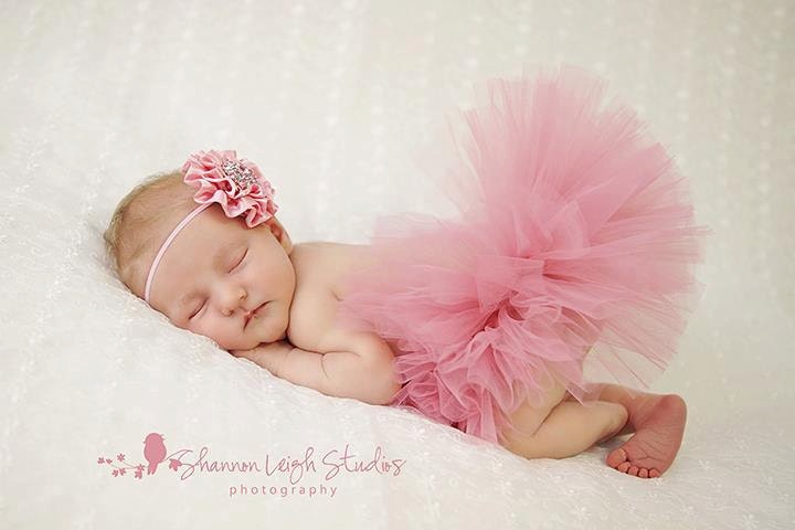 Sweet Vintage Pink Tutu Newborn Tutu Custom Made With Matching Vintage Style Flower Headband Stunning Newborn Photo Prop
