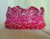 Hand Knit Prince/Princess Crown for Newborns