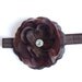 Baby Headbands - Brown Flower Headband - Baby Girl Headbands