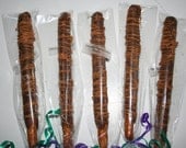 12 Gourmet peanut butter chocolate covered pretzels Birthday Party Favor Kids Baby Showers