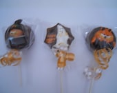 12 Halloween Treat Bags Garfield the Cat Gourmet Chocolate Oreo Cookie Pops Lollipops Suckergift Party Favor Kids